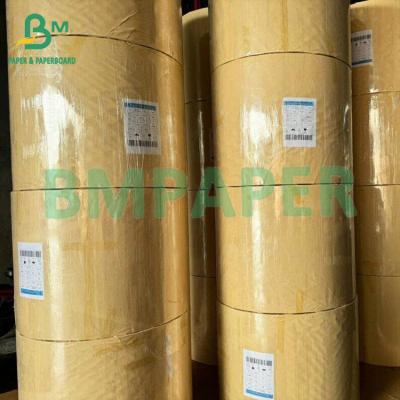 China 60gsm No Paper Dust Brown Bobbin Fibre Core Kraft Paper For Tape Pipe for sale