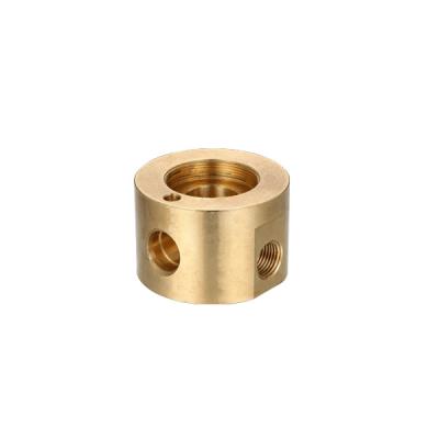 China Micro Machining Turning Brass CNC Parts Chrome Plating For Electronic Components for sale