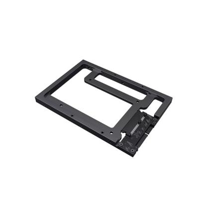 China 2.5'' To 3.5'' SSD HDD Hard Drive Mounting Bracket Black Oxidation for sale