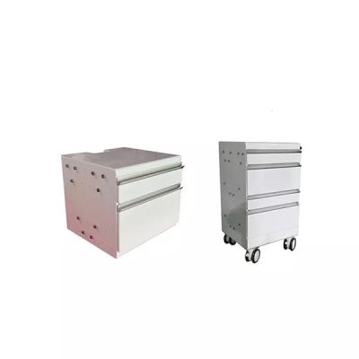 China Hospital Bedside Medical Drawer Cabinet Metal Sheet Fabrication Electro-Plating for sale