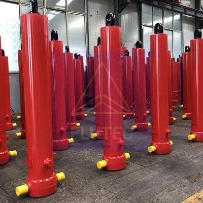 China Double Acting Telescopic Dump Truck Cylinders Carbon Steel Material for sale