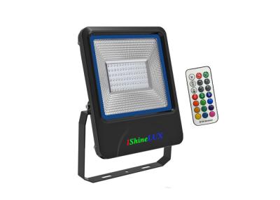 China Black housing 50W LED RGB flood Lights,RF control system ,IP66 Waterproof Rate. for sale