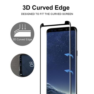 China Full Screen Coverage [Case Friendly] Tempered Glass Bubble-Free 3D Curved Screen Protector for Samsung Galaxy Note8 for sale