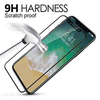 China 9H Hardness 3D Round Edge Screen Protector Full Coverage Tempered Glass Film For Apple iphone 8 for sale