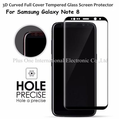 China 3D Full Cover Tempered Glass Screen Protector 0.33mm 9H Anti Shock Case Friendly for Samsung Galaxy Note 8 for sale