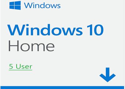 China Genuine Microsoft Windows 10 Home 5 User License Key Code Retail for sale