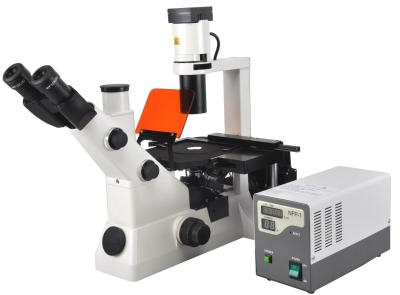 China Microscópios biológicos fluorescentes video invertidos e refletidos com cabeça de Trinocular à venda
