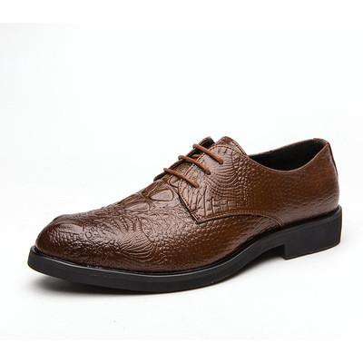 China Classic Luxury Casual Sports Shoes Italian Pure Crocodile Skin Leather Mens Shoes for sale