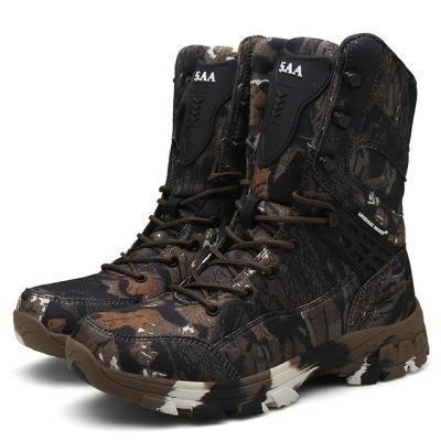 China Camouflage Outdoor Hiking Shoes Waterproof  Hiking Hunt Shoes for sale