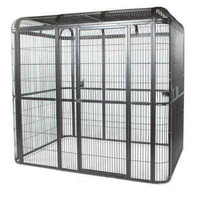 China outdoor welded mesh parrot/birds aviary house black powder coated big aviary cage for sale for sale