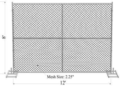China temporary chain link fence panels for sale