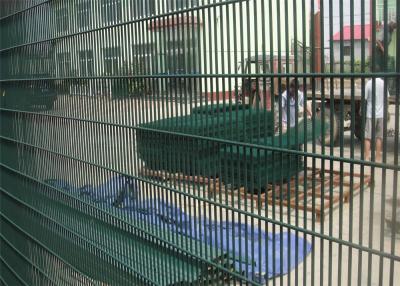 China Green Color PVC Coated Welded Wire Mesh Panels/PVC Coated Prison 358 Security Fencing export to malaysia , for sale