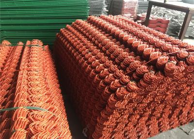 China NZ Orage Color Powder Coated Chain Wire Mesh Of Rubbish Cage for sale