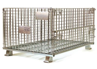 China Collapsible wire mesh containers for sale