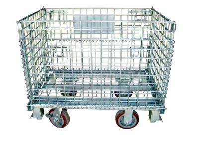 China Warehouse Storage Collapsible Hanging- type Wire Mesh Container for sale