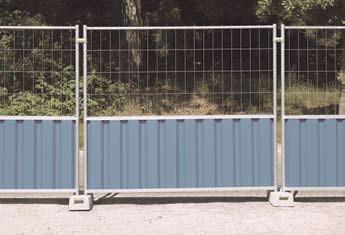 Chine M825 Cityfence + M400 mesh heras Steel Temporary Hoarding à vendre