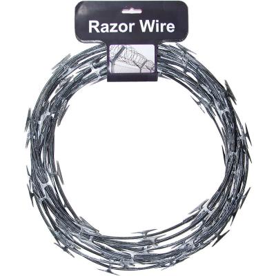 China Concertina Razor Barbed Wire Price/Hot Dipped Galvanized Razor Wire for sale