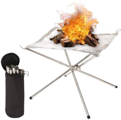China Foldable fire pit for camping for sale
