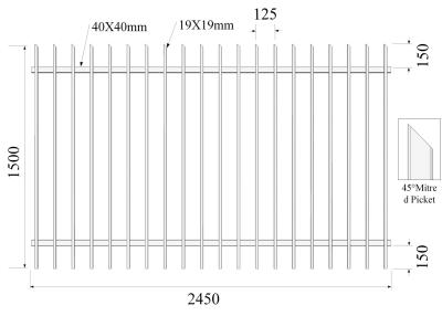 China 5ftx7ft tubular fence panels come with 2