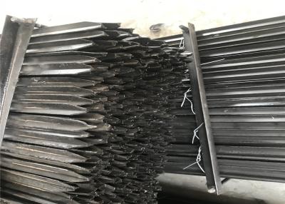 China 600mm 1.86kg /meter star picket black coated and hot dipped galvanized for sale