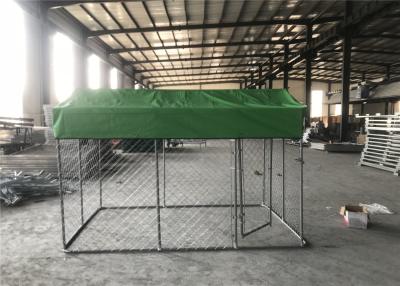 China Dog Kennel 6' height x 5' /10' width x 10' length OD 32mm tubing chain mesh 60mmx60mm diameter 3.00mm à venda