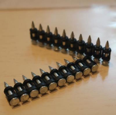 China Galv Concrete Nail Pins Black Strip Gas Tool Drive Pins 16-38 Mm Length for sale