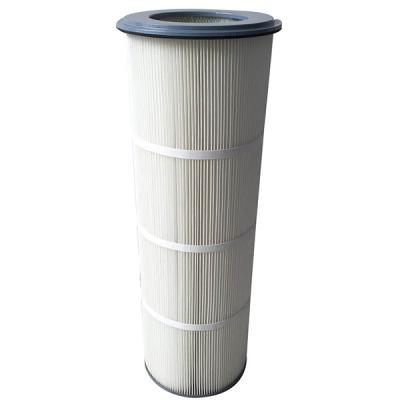 China Fiberglass 0.5um Industrial Dust Collector Cartridge Filters Cellulose Polyester Filter for sale