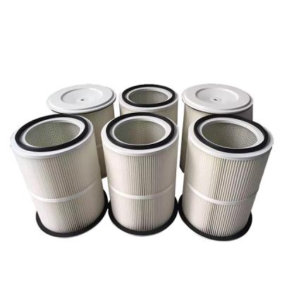 China Der wiederverwendbare gefaltete Staub-Kollektor filtern das 20 Mikrometer-Polyester-Pulver-Filterelement zu verkaufen