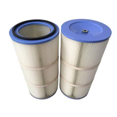 China Synthetic Fiber Industrial Dust Collector Pleated Filter Fiberglass for sale