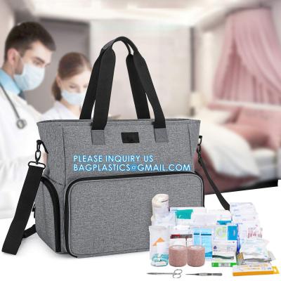 중국 Home Health Nurse Bag Empty, Portable Medical Supplies Shoulder Bag For Hospice, Home Visit, Hospital Interns 판매용