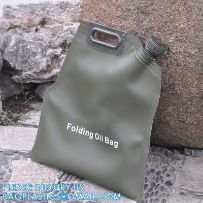 China Fuel Tanks Portable Folding Oil Bladder Bag Gasoline Sac Sealable Foldable Petrol Can Drum Canister Diesel Storage for sale
