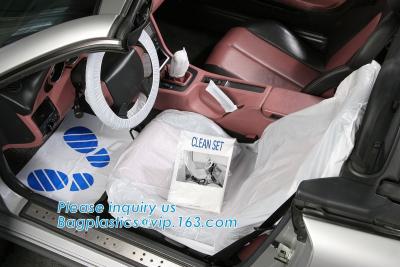 China Disposable Seat Covers, Car Universal Plastic Seat Covers for Airplane Seats, Salon Chairs, Restaurant Seats for sale