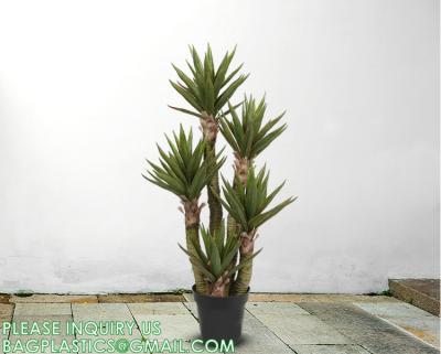 China Waterless Natural-Design Real Touch Plant Trees Large Artificial Aloe Vera Simulation 1.25m Home Decor Plastic Tree for sale