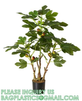 China Artificial Plant Ficus Carica Fruit Plant Bonsai Tree Faux Plant Indoor Home Decor Plant Potted Plant Home for sale