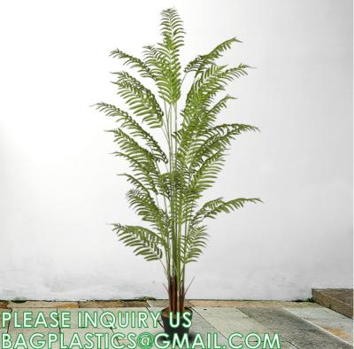 China Spinulosa Fern Plants Bushes Fake Shrubs Greenery Plants Faux Fern Snakewood Outdoors UV Resistant Garden Plants for sale