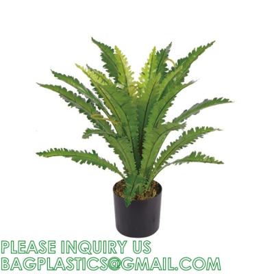China Customized High Quality High Destiny Artificial Nest Fern Tree Plant Independent-Design Ornamental Artificial for sale