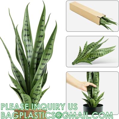 China Artificial Snake Plant 26 inches Fake Sansevieria Artificial Potted Plants for Indoor and Outdoor, Home, Office for sale