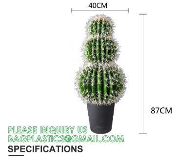 China Artificial Cactus Fake Big Cactus 36 Inch Faux Cacti Plants For Home Garden Office Store Decoration for sale