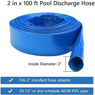 China PVC Lay Flat Pump Discharge Hose With Aluminum Camlock C & E Fittings, Cam Lock Fitting Type F included, Heavy Duty for sale