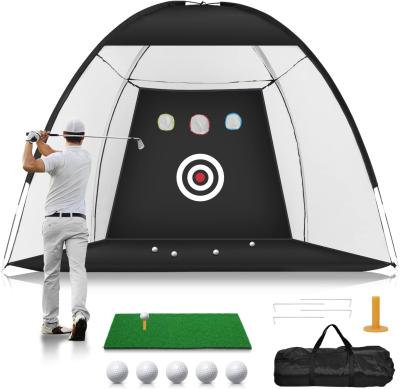 China Golf Hitting Cage Practice Aid For Outdoor, Golf Practice Net, Hitting Aids Nets, Portable Golf Impact Nets Cages for sale