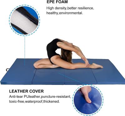 China Folding Rubber EVA Mat, EPE Foam, Thick Folding Gymnastics Exercise Mat Aerobics Stretching Yoga Mats for sale