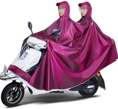China Unisex Adult Rain Poncho Outdoors Bike Ebike Motorcycle Scooter Cycling Jacket Raincoat Hooded Cape, Purple, 6XL for sale