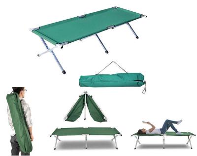China Camping Cot Travel Equipment, Bunk Bed Cots Metal Bunk Cot Steel Frame Camping Bed, Adjustable Foldable Portable for sale
