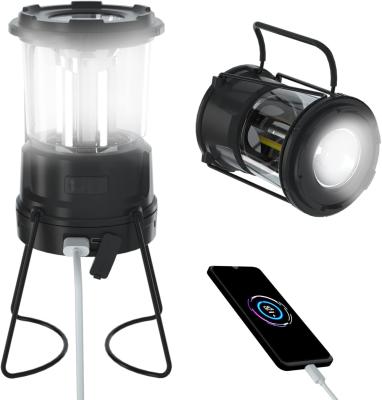 China Camping Solar Handle Fan Lamp, Camping Lantern for Power Outages: 3000mAh Solar Rechargeable Lantern for sale