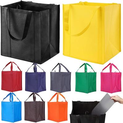 China Reusable Grocery Bags，Large Washable Foldable Shopping Bags，Heavy Duty Tote Bags With Reinforced Handles for sale