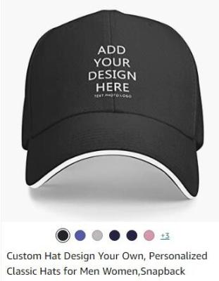 Cina Custom Baseball Cap With Your Text,Personalized Adjustable Trucker Caps Casual Sun Peak Hat For Gifts in vendita