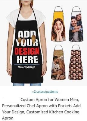 Cina Personalized Apron For Men - Chef Cook Custom Your Design Photo Picture Text DIY Gifts in vendita