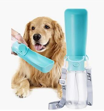 China Dog Water Bottle for Walking, Pet Water Dispenser Feeder Container Portable with Drinking Cup Bowl Outdoor Hikin for sale