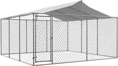 China Outdoor Dog Kennels for Large Dogs with Roof, Heavy Duty Metal Dog Enclosures for Outside, Large House Cage Dog Pen for sale
