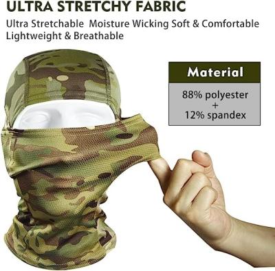 Cina Outdoor Camouflage Tactical Mask Scarf Military Camo Face Mask Bandana Balaclava Hood Headwear Men Women Tactical in vendita